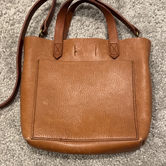 Madewell Brown Leather Tote Bag - Picture 3 of 7